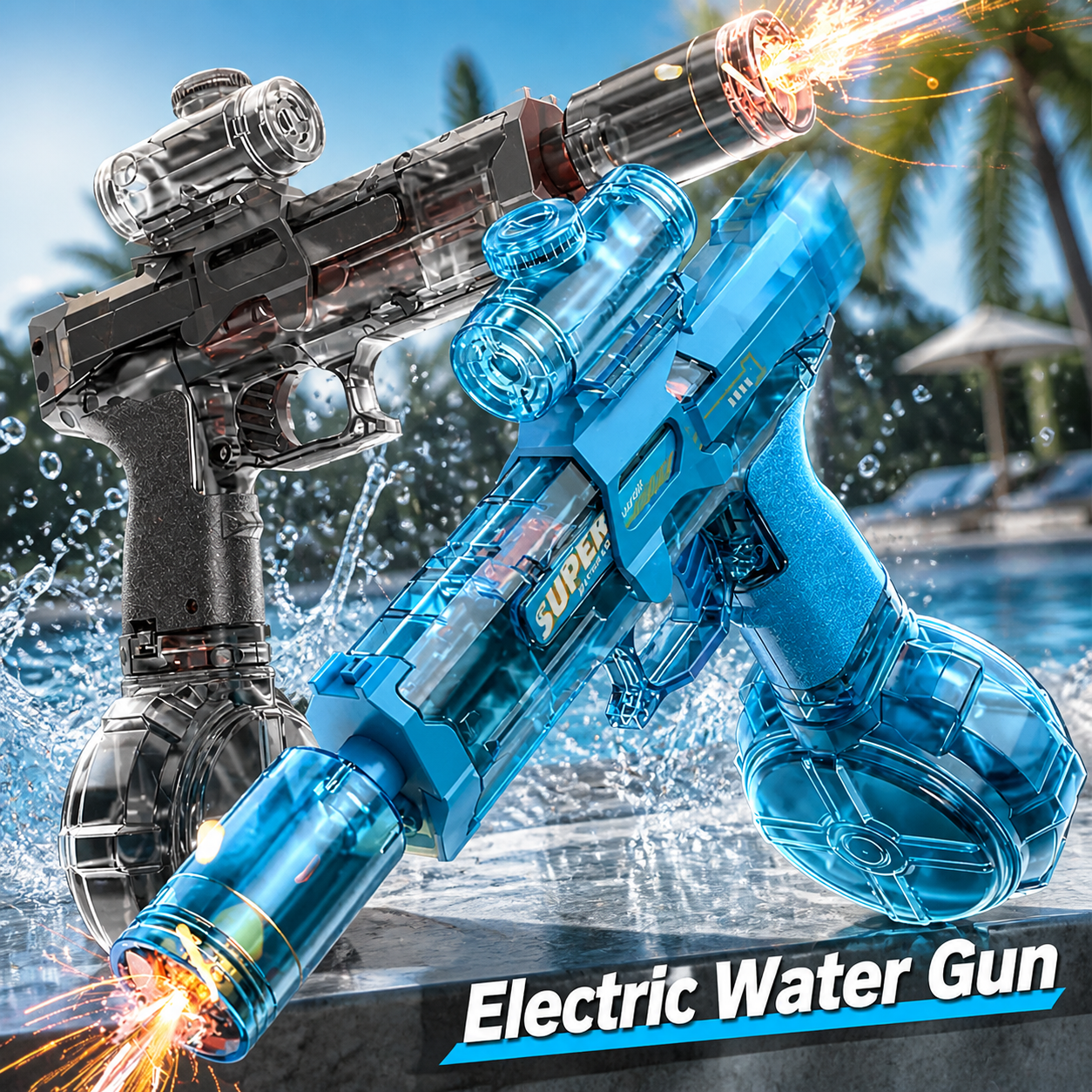 Electric Water Gun Simulation  - Outdoor Camping Games For Kids ulasan dan harga