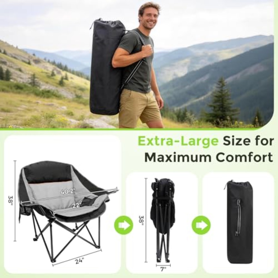 Oversized Camping Chairs for A - Outdoor Oversized Camping Chair ulasan dan harga