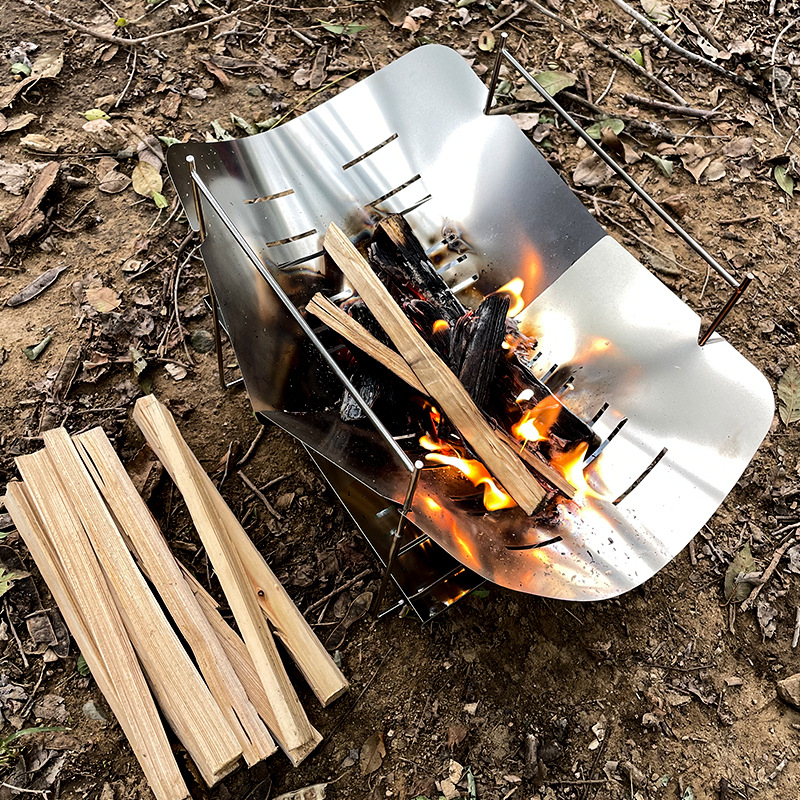 Wood Burning Camping Stove Por - Outdoor Camping Fire Pit ulasan dan harga
